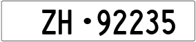 Truck License Plate